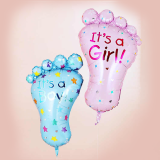 Big Feet Its a Girl/Boy Foil Balloon Pink/Blue