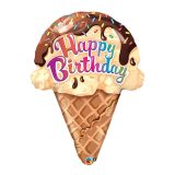 Birthday Ice Cream Shaped Foil Balloon