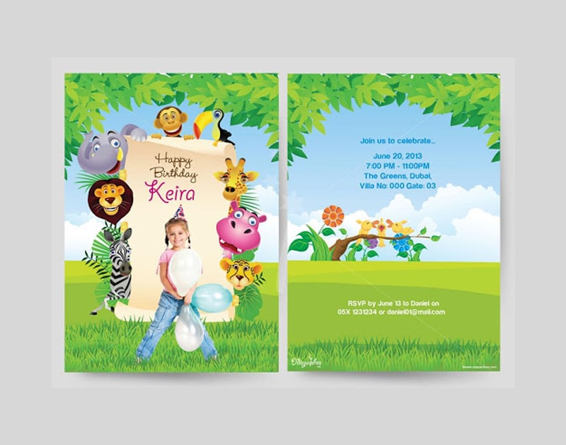 Birthday Invitation Cards Customized