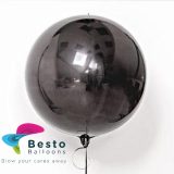 Black Orbz Metallic Foil Balloon