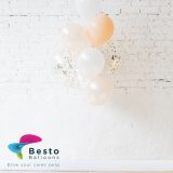 Latex Balloon Bouquet Blush 10Pcs Pack