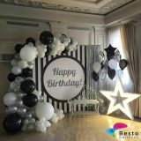 Bold Stripes Balloon Garland Decoration