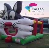 Cat Face Bouncing Castle Large 14x16 Size Rental Service for Karachi Only
