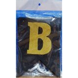 Bride To Be Foam Glitter Chain Black And Golden