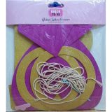 Bride To Be Foam Glitter Chain Golden And Pink