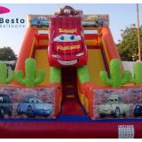 Disney Cars Mc Queen Theme Inflatable Slides and Bouncing Combo Rental Service