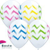 Customized Chevron Stripes Double Side Print Balloons (2)