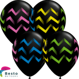 Customized Chevron Stripes Double Side Print Balloons (3)