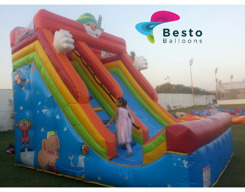 Clown Inflatable Slide Rental Service