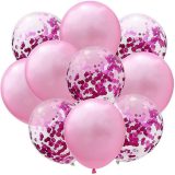 Glitter Confetti Latex Balloons 10 Pcs