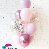 Latex Balloon Bouquet Modern Mauve 10Pcs Pack