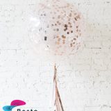 Modern Mauve - Confetti Giant Balloon 36"