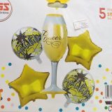 Congratulations Foil Balloons Set 5 Pcs
