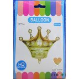 Crown Shaped Foil Balloon Single
