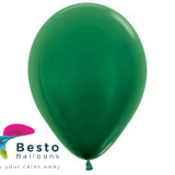 Dark Green Latex Balloon 9 inch