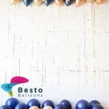Floated Balloon Decoration Midnight Copper