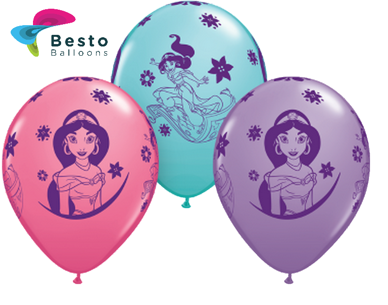 Customized Disney Princess Jasmine Double Side Print Balloons