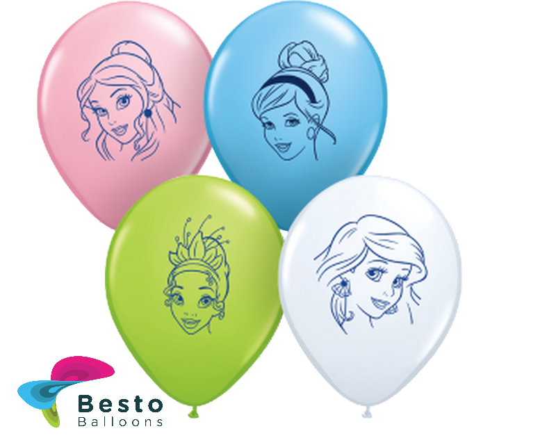 Customized Disney Princesses Double Side Print Balloons (3)