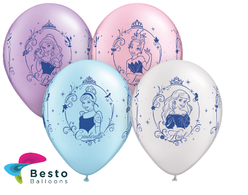 Customized Disney Princesses Character Double Side Print Balloons (2)