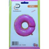 Donut Shaped Foil Balloon Large Pink