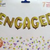 Engaged Alphabets Foil Balloons Set