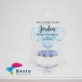 Light Blue Rose Hot Air Balloon