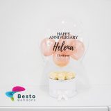 Peach Rose Hot Air Balloon Basket