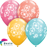 Customized Floral and Blossom Double Side Print Balloons