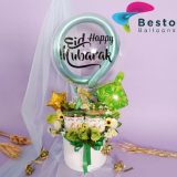 Eid Mubarak Hot Air Balloon Basket (Custom Printed)
