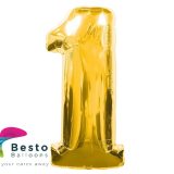 Number Foil Balloon 1 Golden