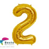 Number Foil Balloon 2 Golden