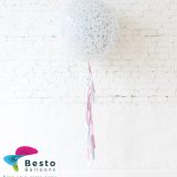 Frosted Blue Giant Balloon and Gender Reveal