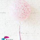 Frosted Pink Giant Balloon and Gender Reveal