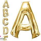 Golden Alphabet Foil Balloon "A"