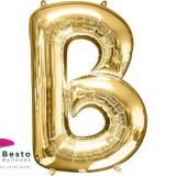 Golden Alphabet Foil Balloon "B"