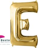Golden Alphabet Foil Balloon "E"