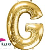 Golden Alphabet Foil Balloon "G"