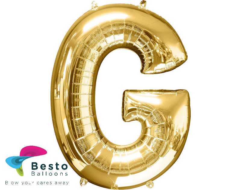 Golden Alphabet Foil Balloon "G"