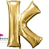Golden Alphabet Foil Balloon "K"