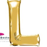 Golden Alphabet Foil Balloon "L"
