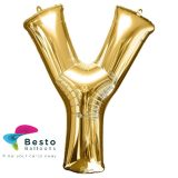 Golden Alphabet Foil Balloon "Y"