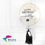 Gold Glitter Bubble Balloon