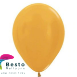 Golden Latex Balloon 9 inch