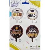 Graduation Foil Balloon 18 inch Round Single