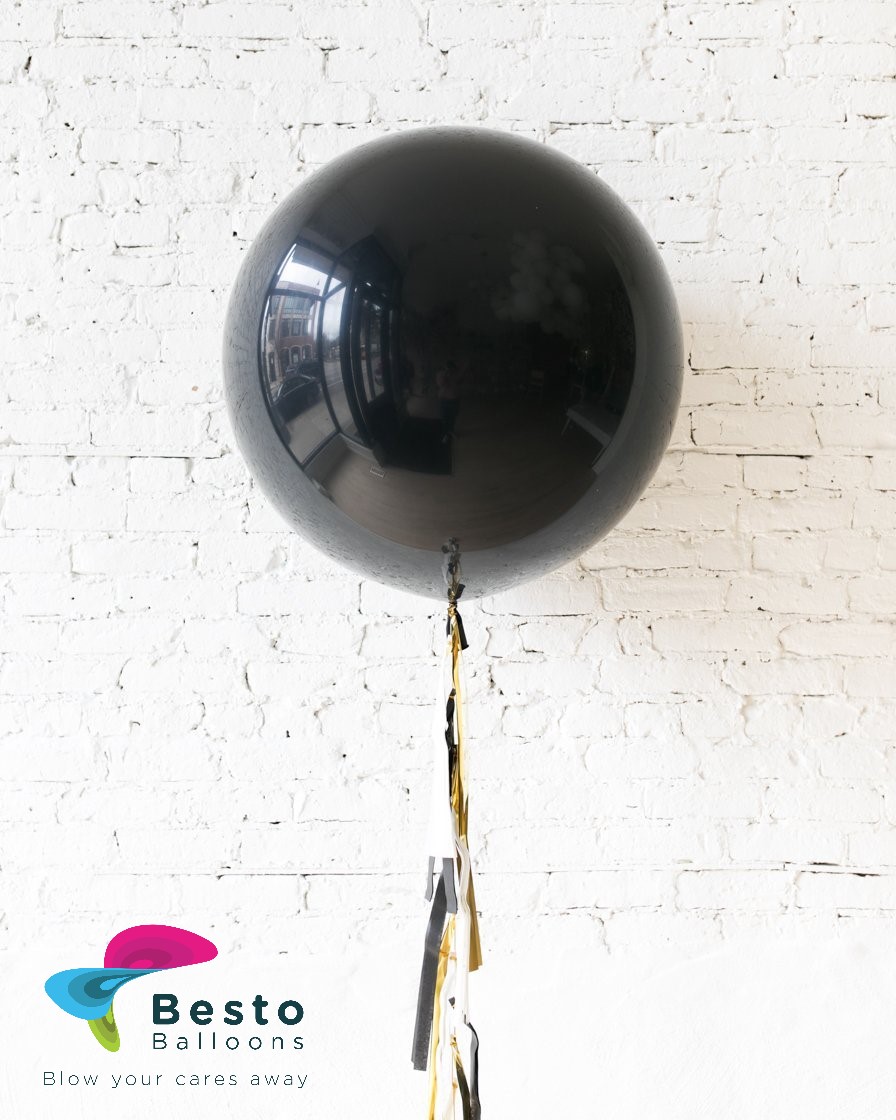 Personalized Black Congrats Balloon with Customized Printing