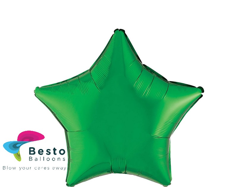 Green Star Shape Foil Balloon