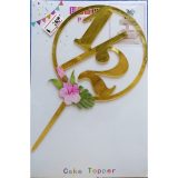 Half Birthday Cake Topper