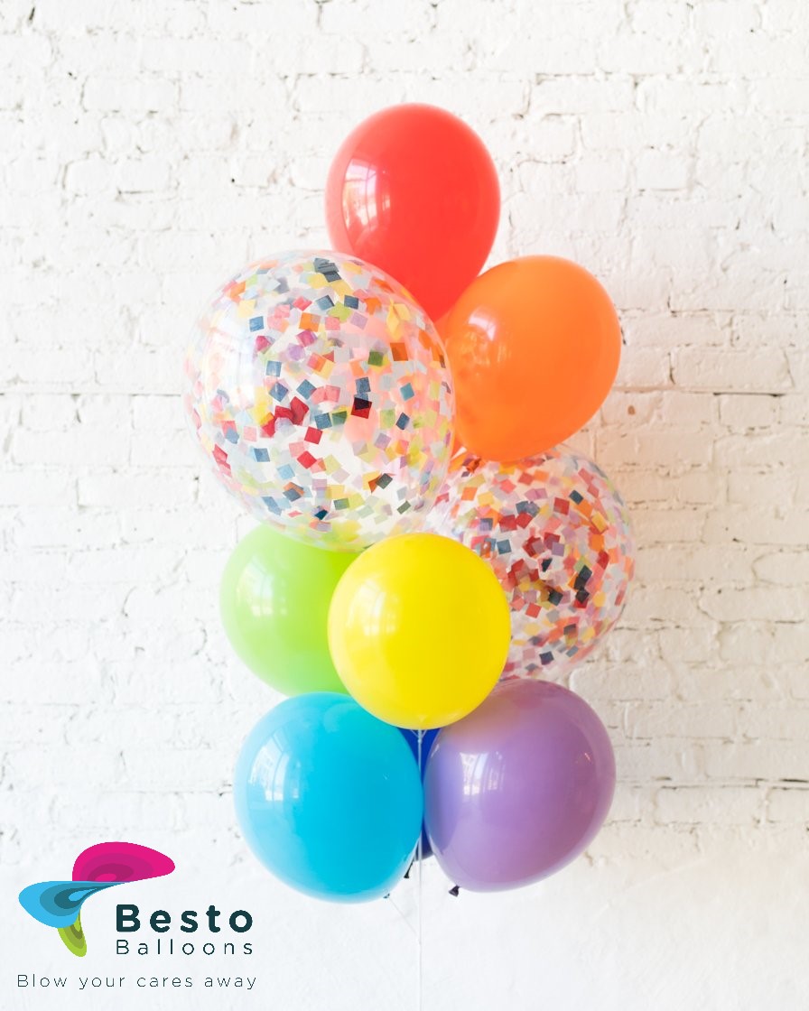 Latex Balloons Bouquet 10Pcs Set