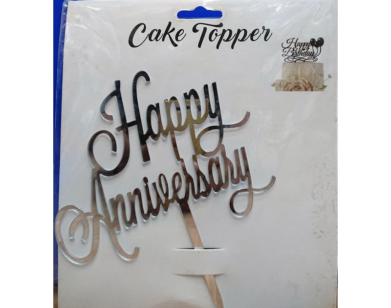 Happy Anniversary Cake Topper