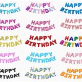 Happy Birthday Alphabet Foil Balloons 13 Pcs